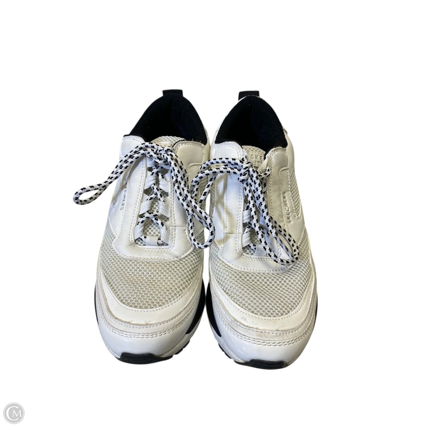 Shoes Sneakers By Skechers In Black & White, Size: 6.5