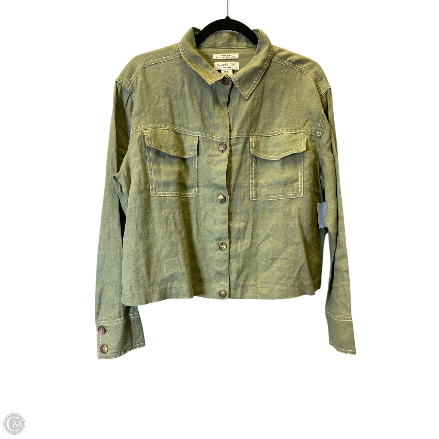 Top Long Sleeve By Rachel Zoe In Green, Size: M