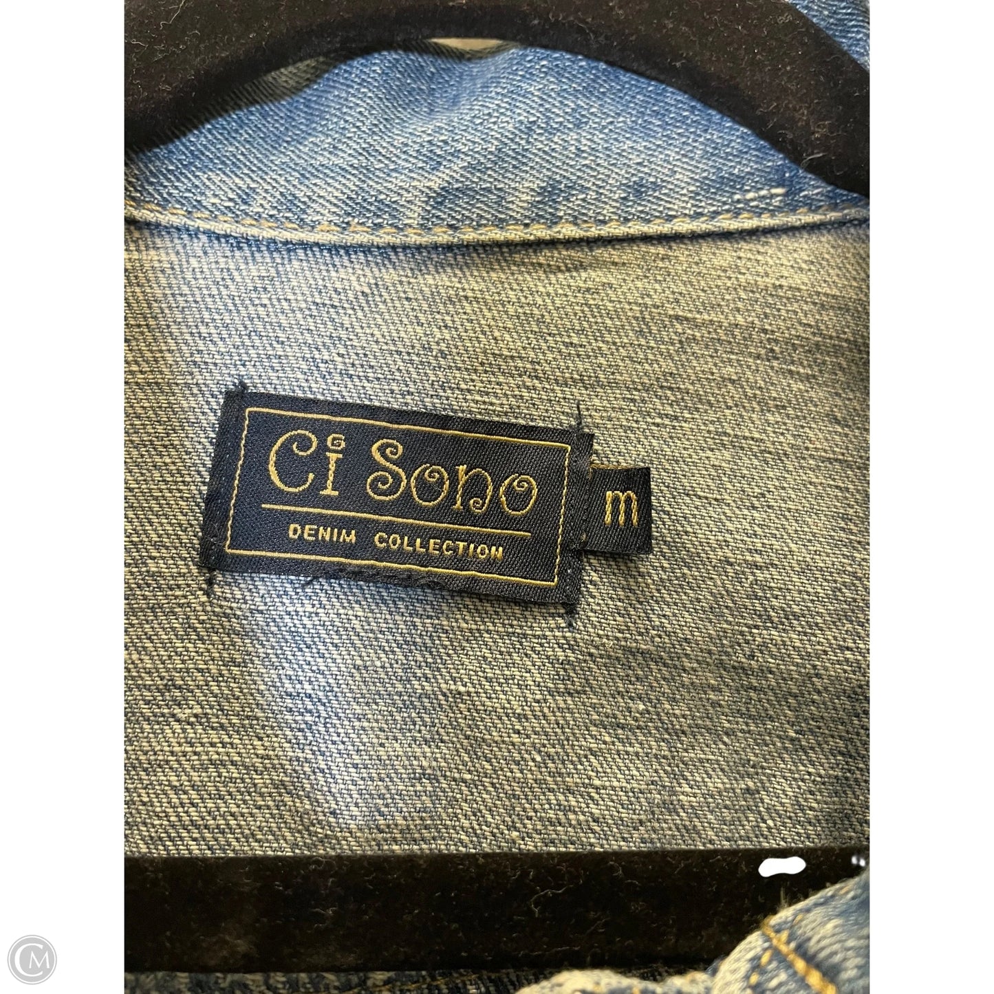 Jacket Denim By Ci Sono In Blue, Size: M