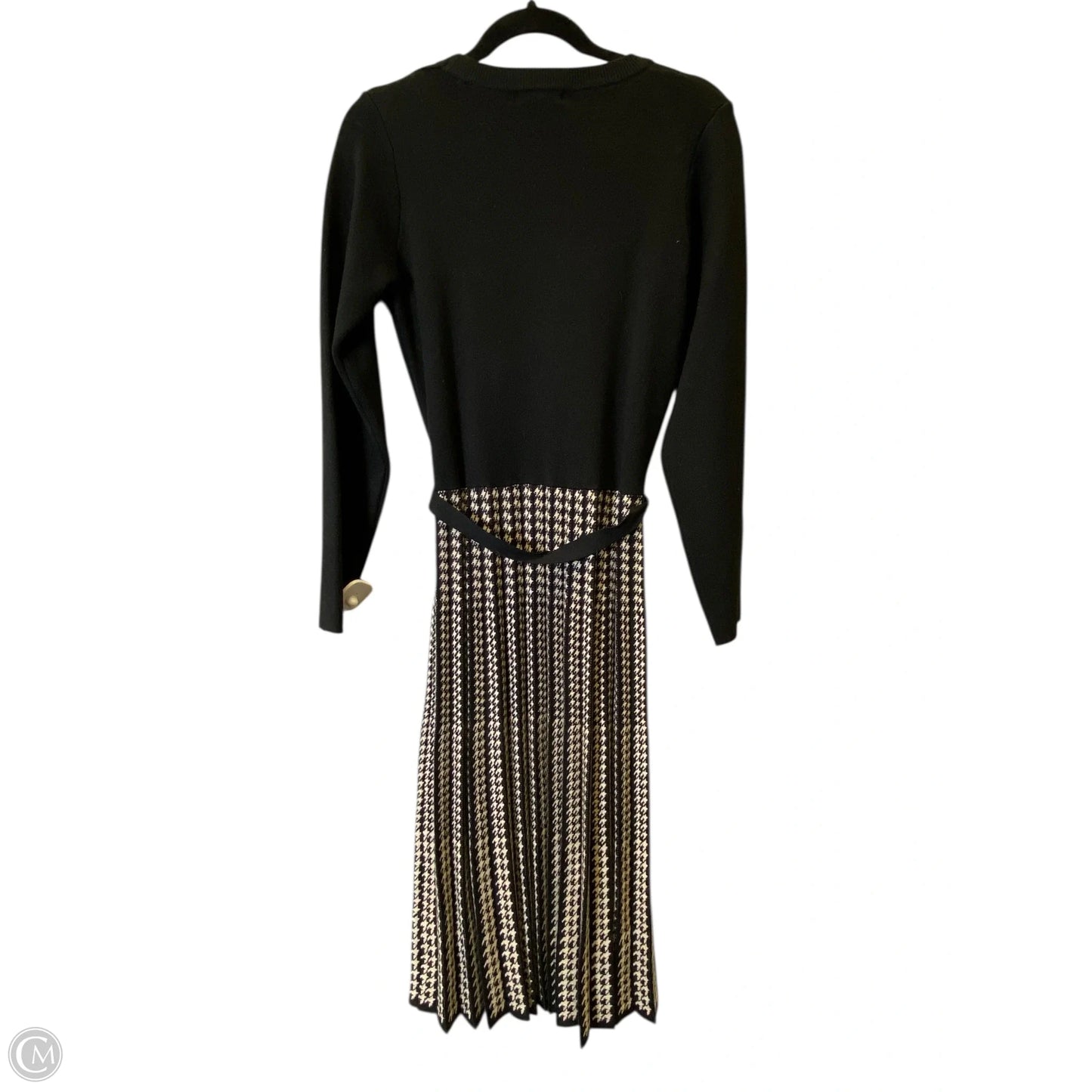 Dress Sweater By Max Studio In Black & Cream, Size: S