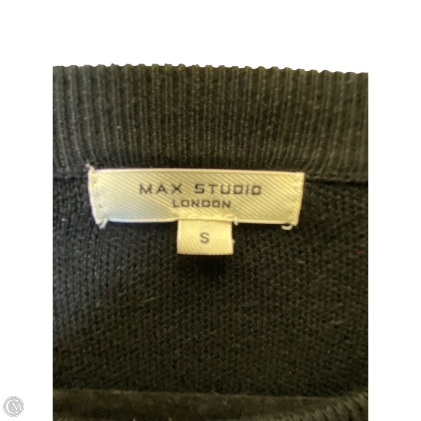 Dress Sweater By Max Studio In Black & Cream, Size: S