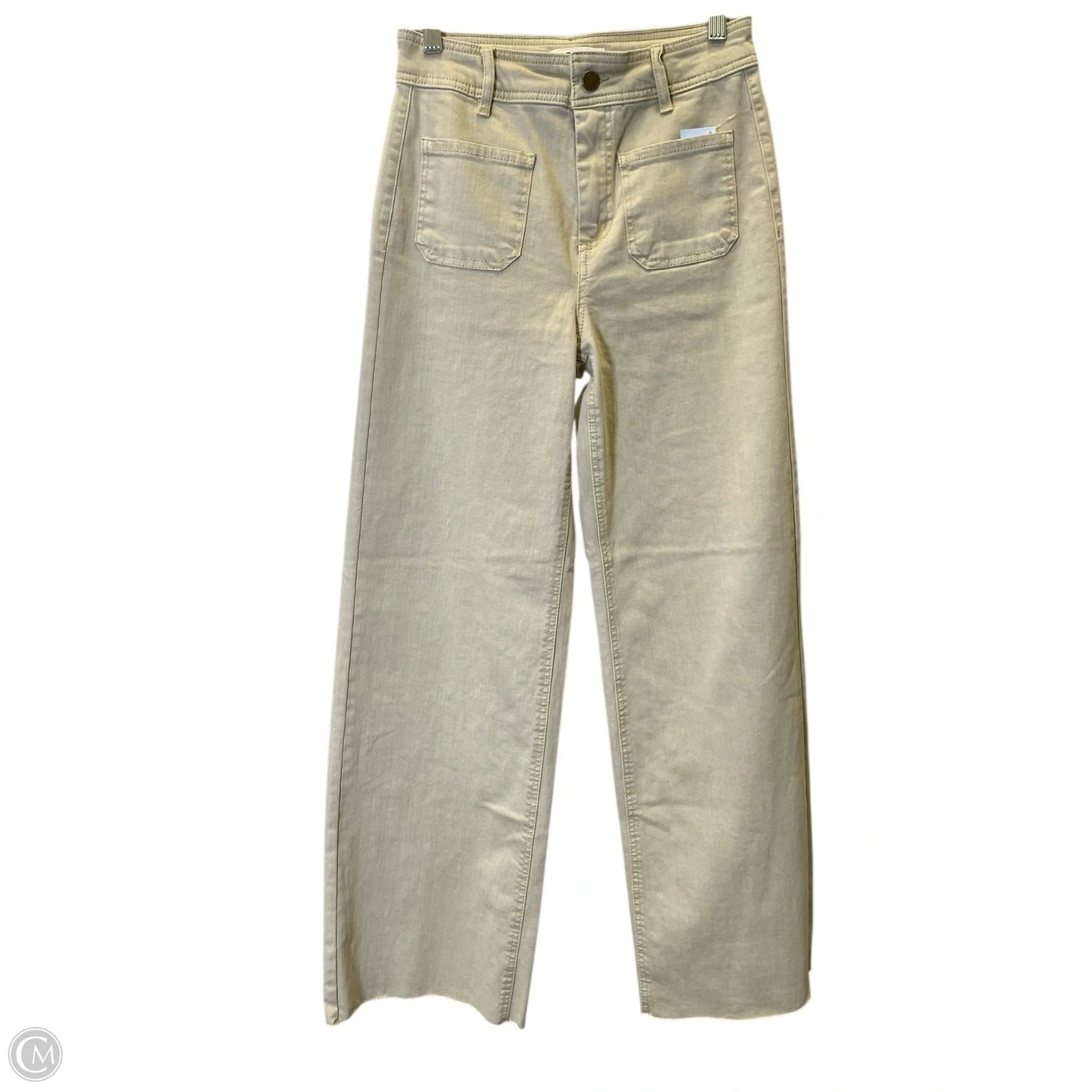 Jeans Straight By Oat In Green Denim, Size: 2