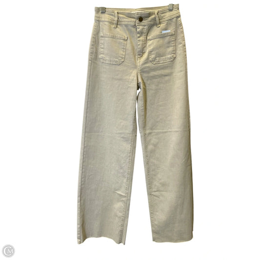 Jeans Straight By Oat In Green Denim, Size: 2