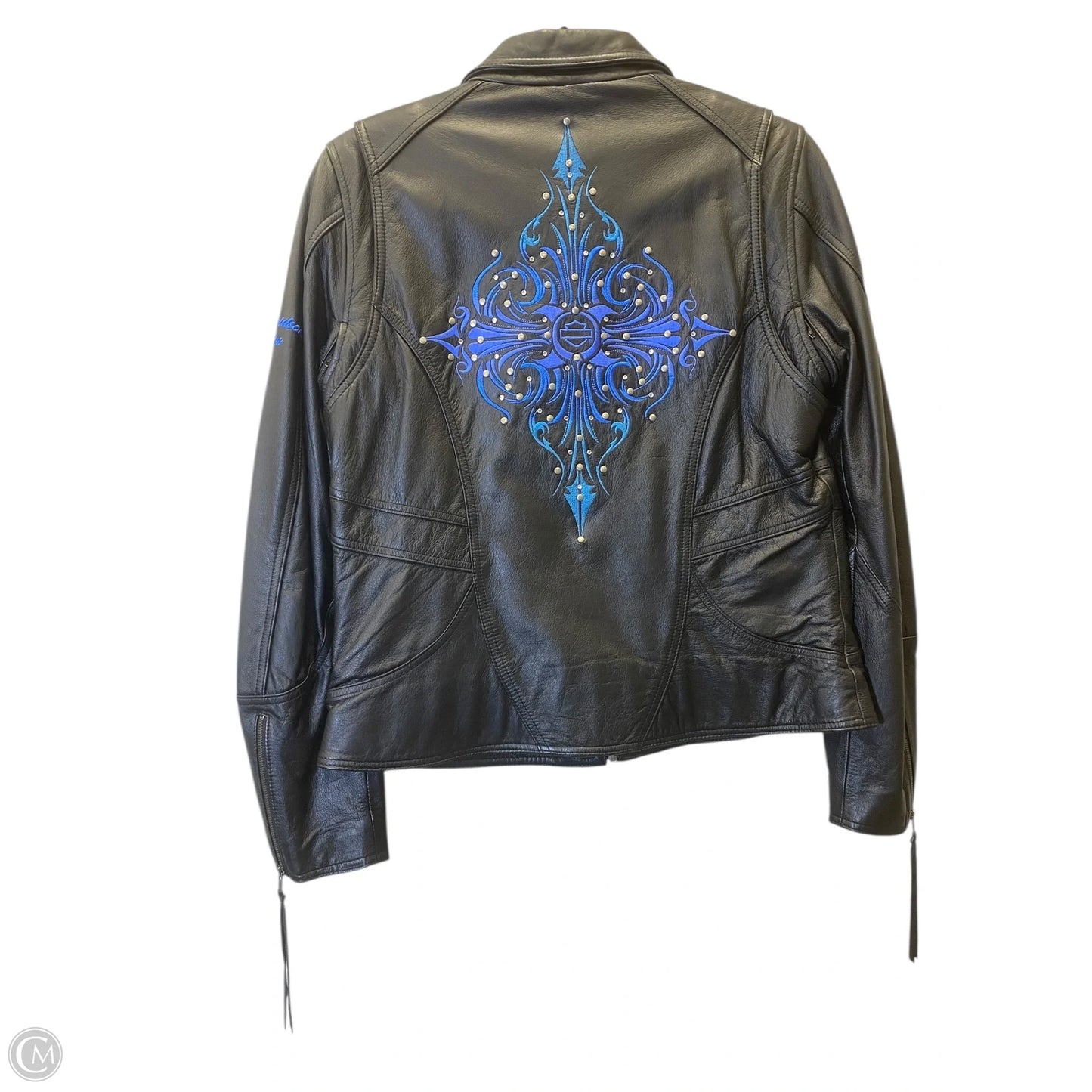 Jacket Leather By Harley Davidson In Black, Size: M