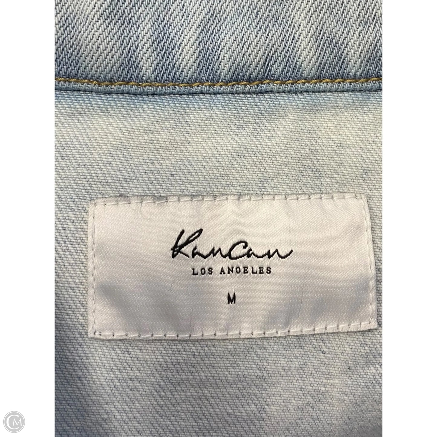 Jacket Denim By Kancan In Blue Denim, Size: M