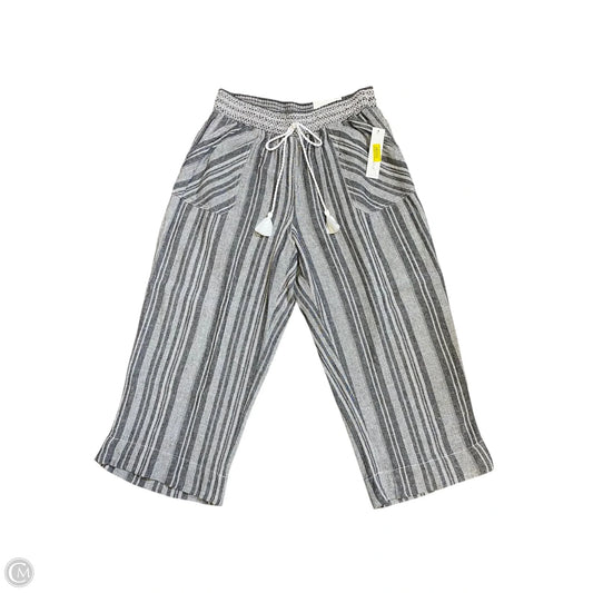 Pants Linen By West Bound In Black & White, Size: Xl