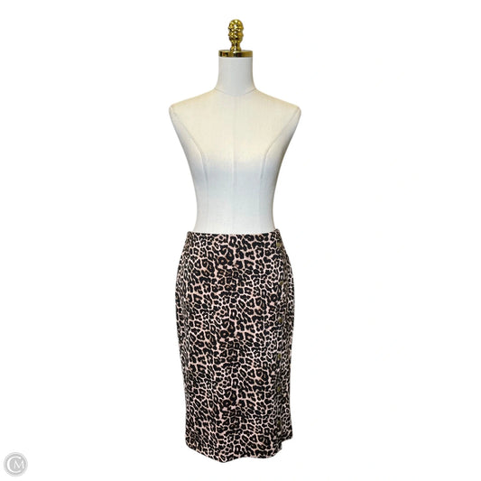 Skirt Midi By Bold Elements In Animal Print, Size: M