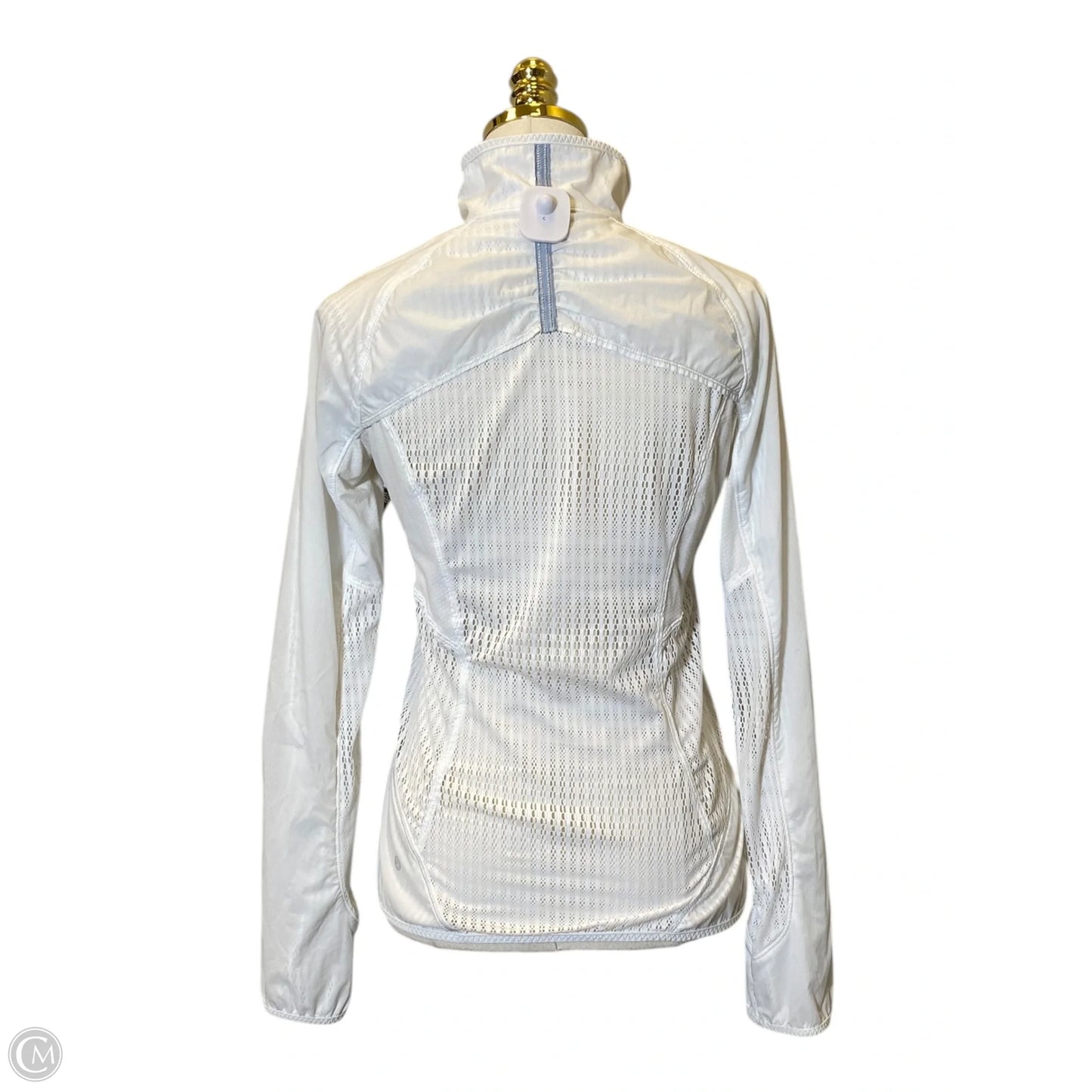Athletic Jacket By Lululemon In White, Size: S