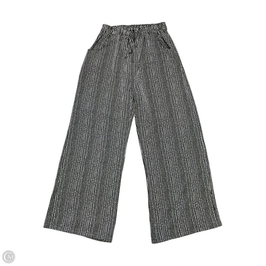 Pants Lounge By Clothes Mentor In Black & Cream, Size: M