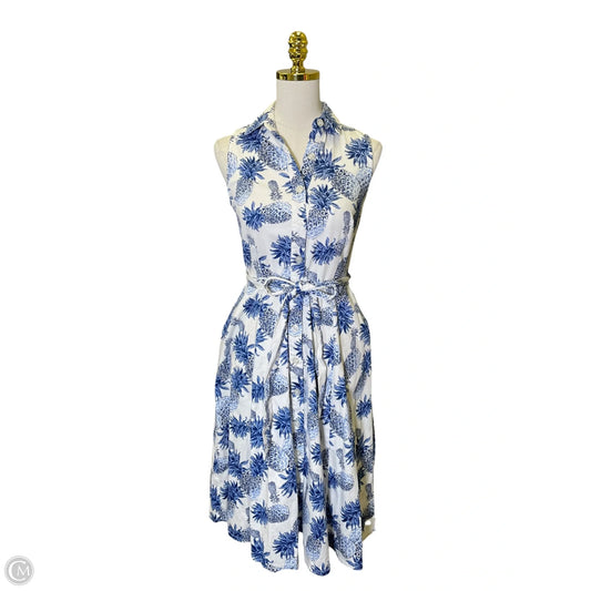 Dress Casual Maxi By Clothes Mentor In Blue & White, Size: S