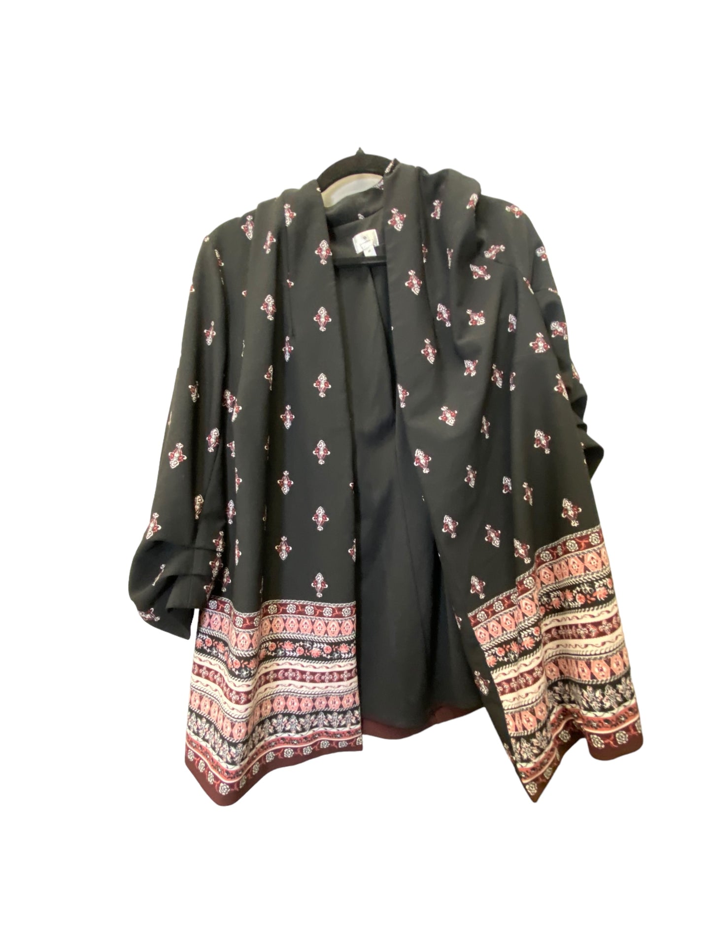 Blazer By Dressbarn In Paisley Print, Size: 1x