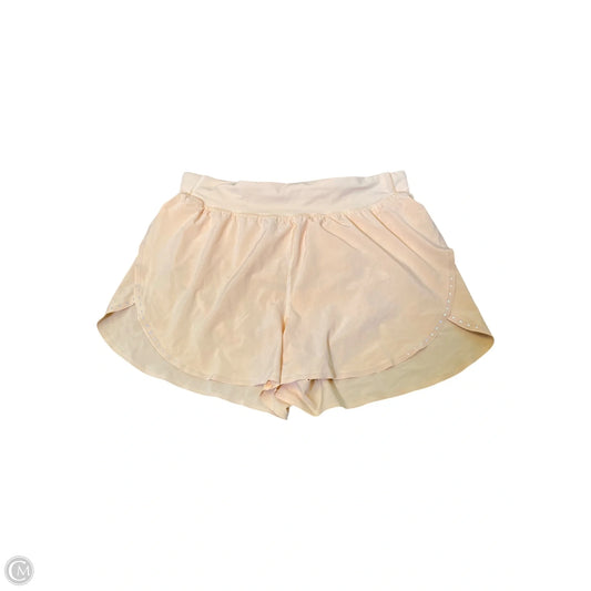 Athletic Shorts By Lululemon In Peach, Size: 8