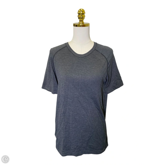 Athletic Top Short Sleeve By Lululemon In Black, Size: S