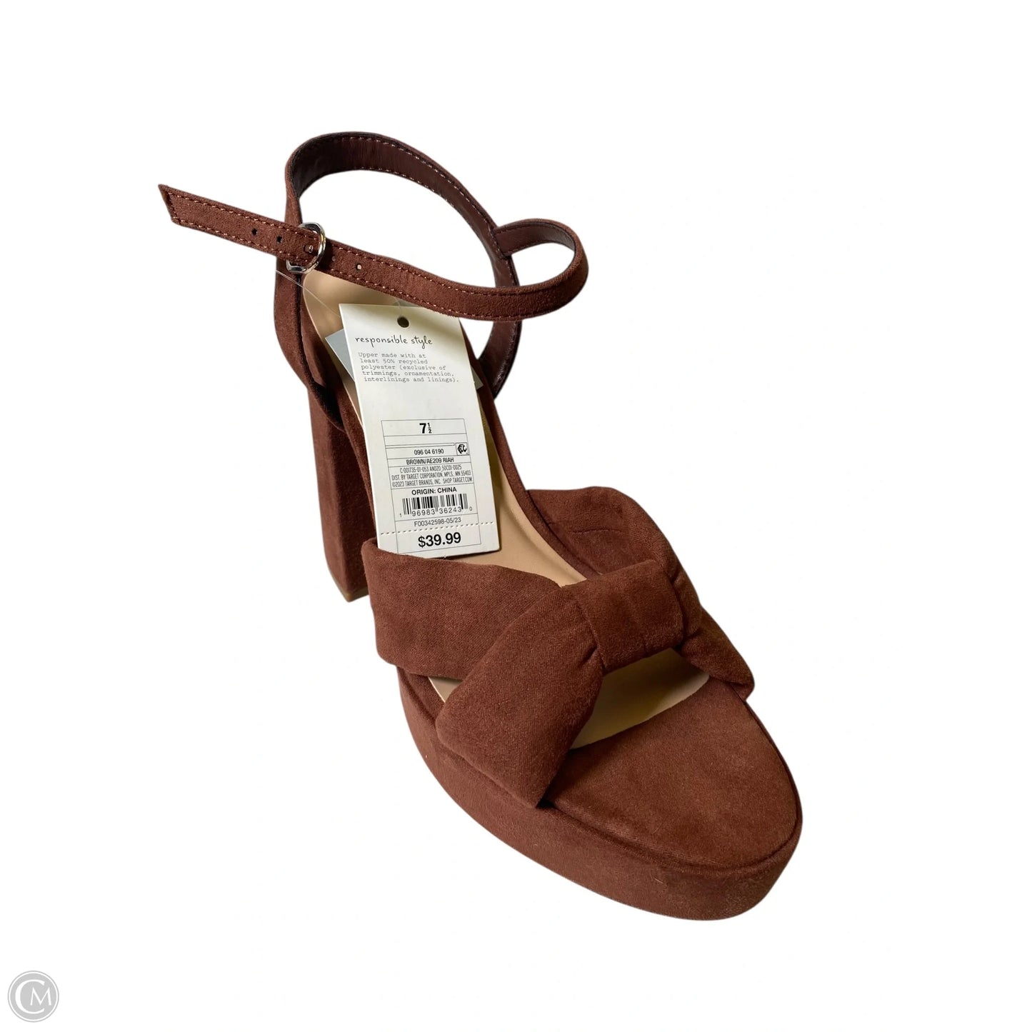 Shoes Heels Block By A New Day In Brown, Size: 7.5
