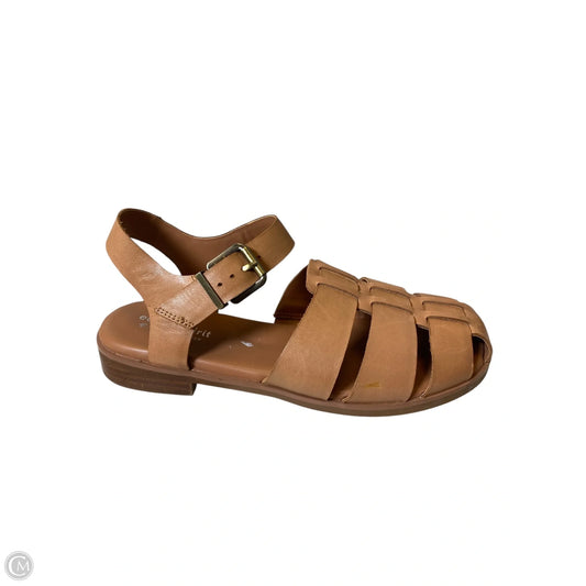 Sandals Heels Block By Easy Spirit In Tan, Size: 7.5