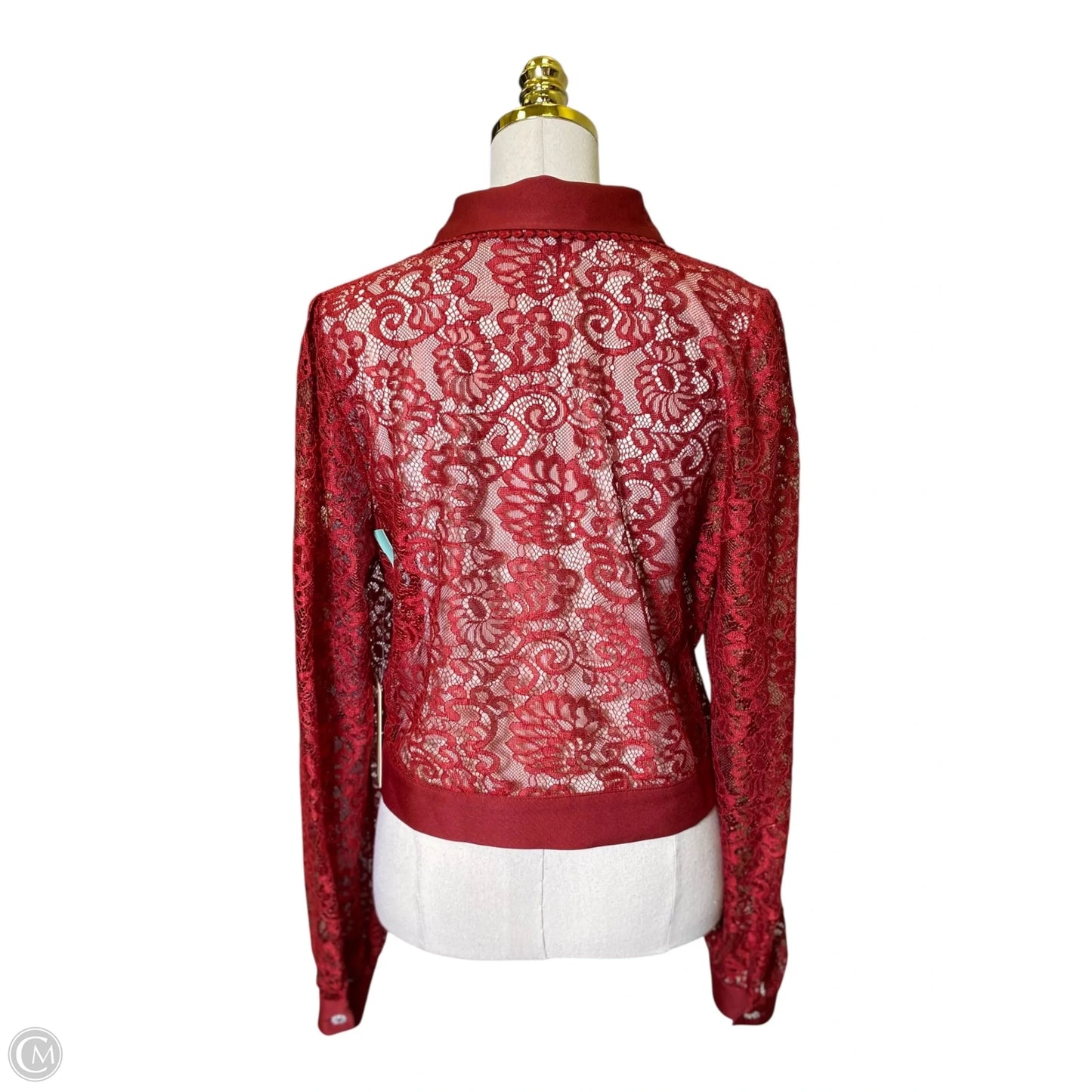 Cardigan By Peach In Red, Size: Xl