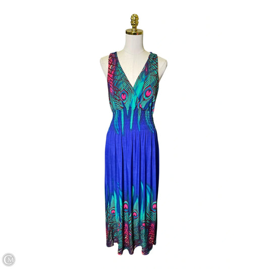 Dress Casual Maxi By Clothes Mentor In Multi-colored, Size: L