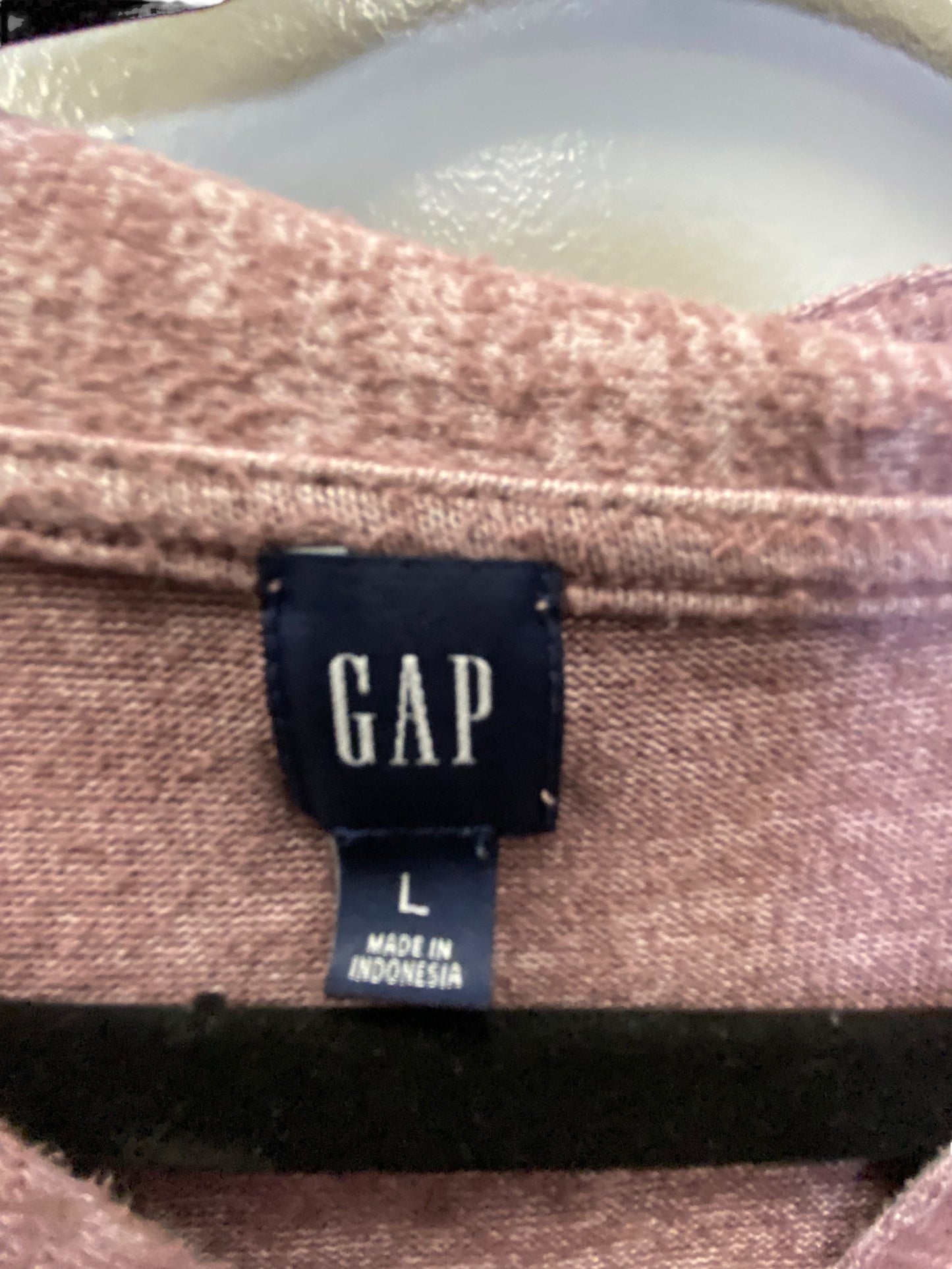 Top Long Sleeve By Gap In Pink, Size: L