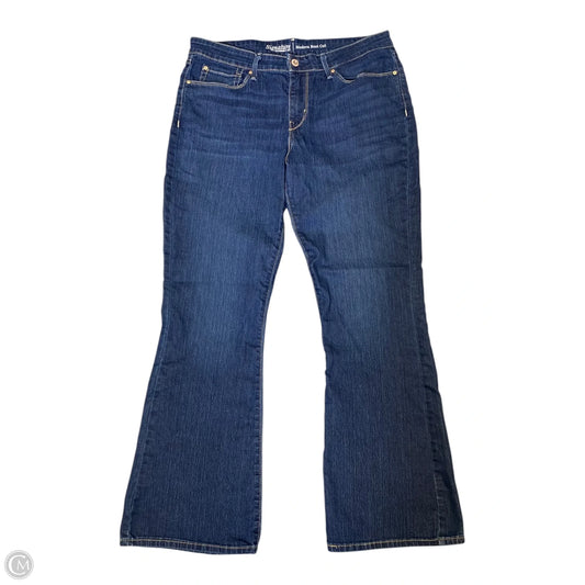 Jeans Boot Cut By Levis Signature In Blue Denim, Size: 12