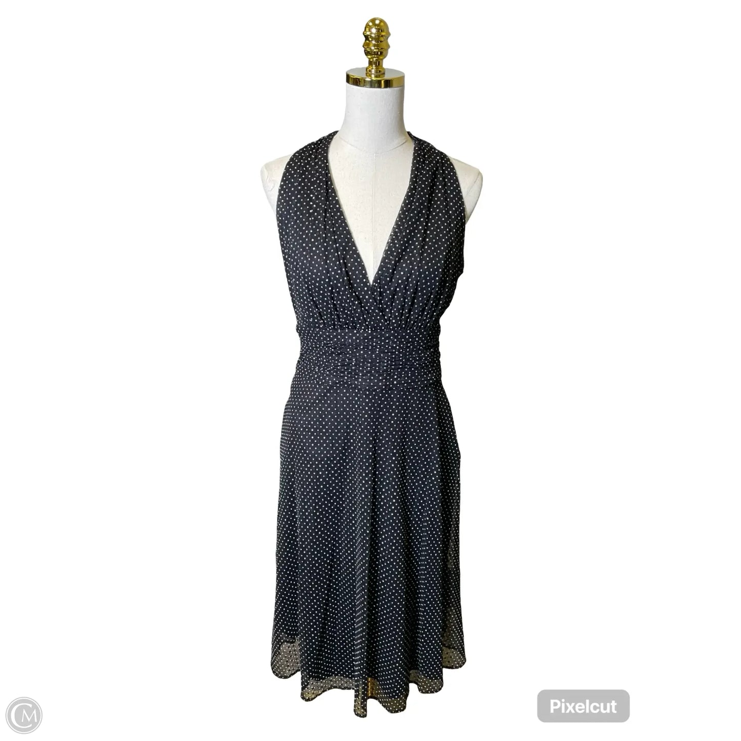 Dress Casual Midi By Evan-picone In Polkadot Pattern, Size: 12
