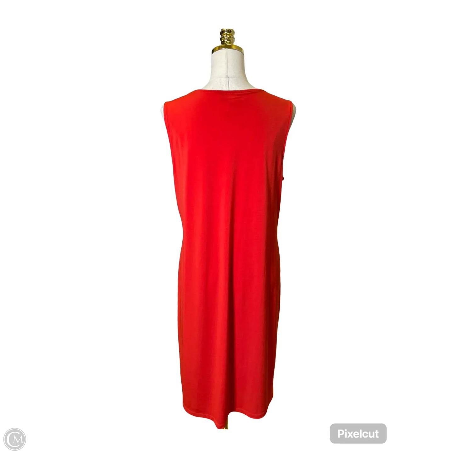 Dress Casual Midi By Dana Buchman In Red, Size: L