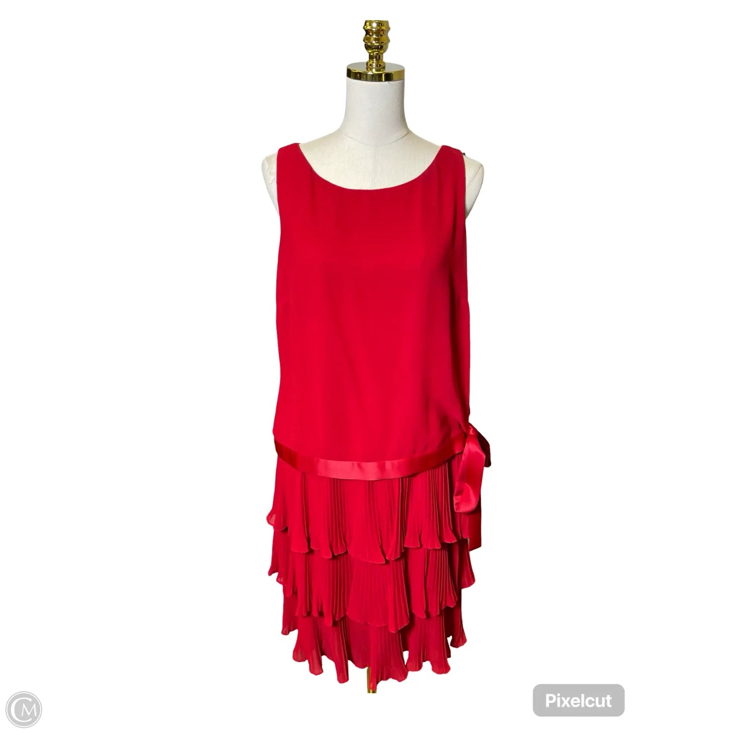 Dress Casual Midi By Donna Morgan In Red, Size: L