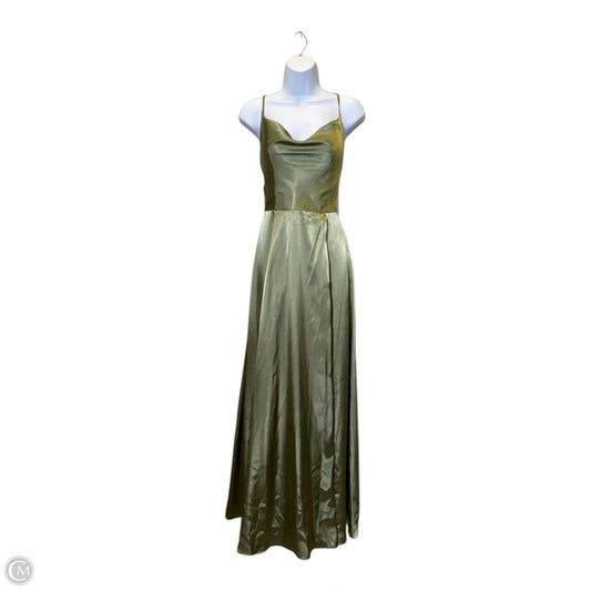 Dress Party Long By Clothes Mentor In Green, Size: 4