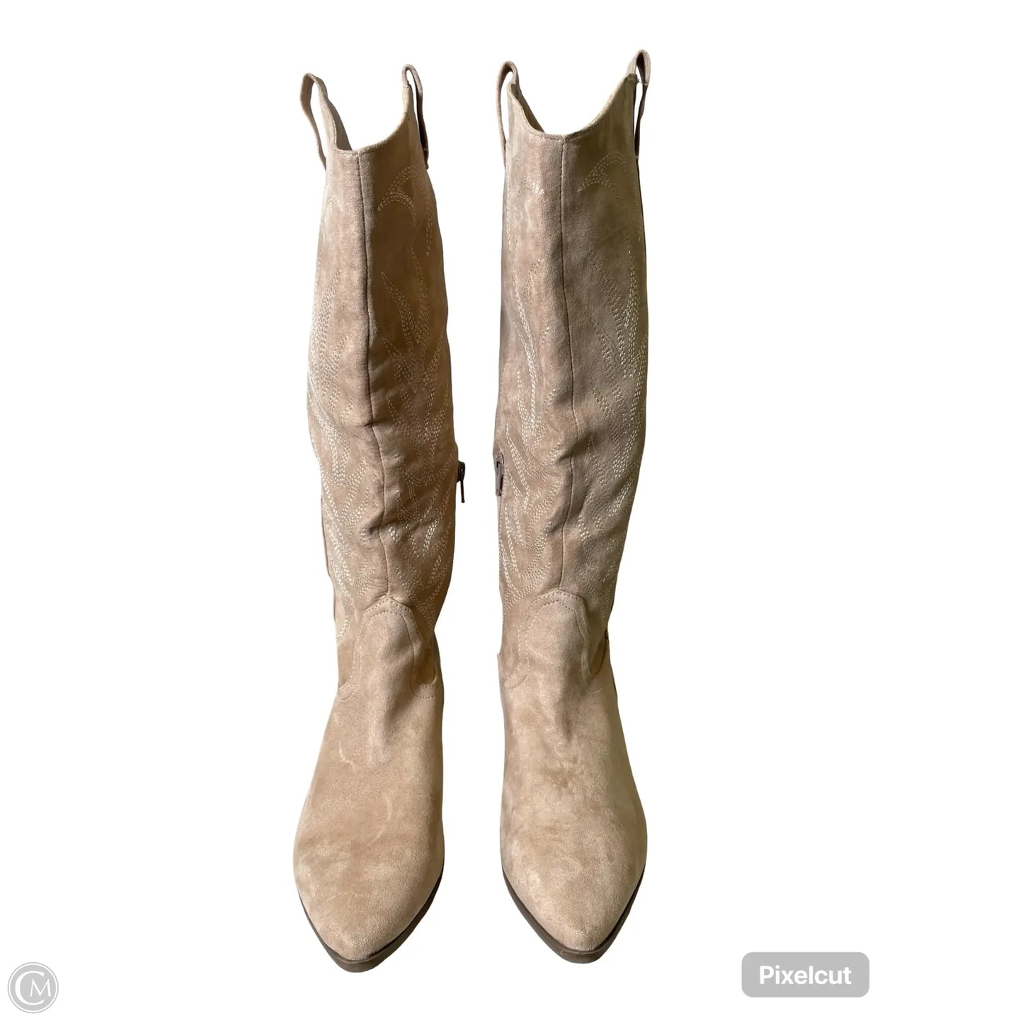 Boots Western By Clothes Mentor In Beige, Size: 8.5