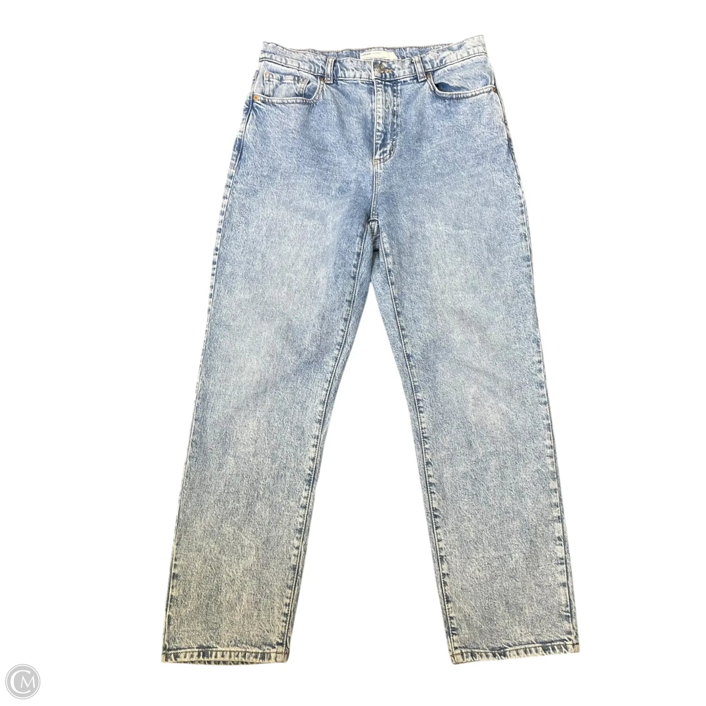 Jeans Straight By Garage In Blue Denim, Size: 12