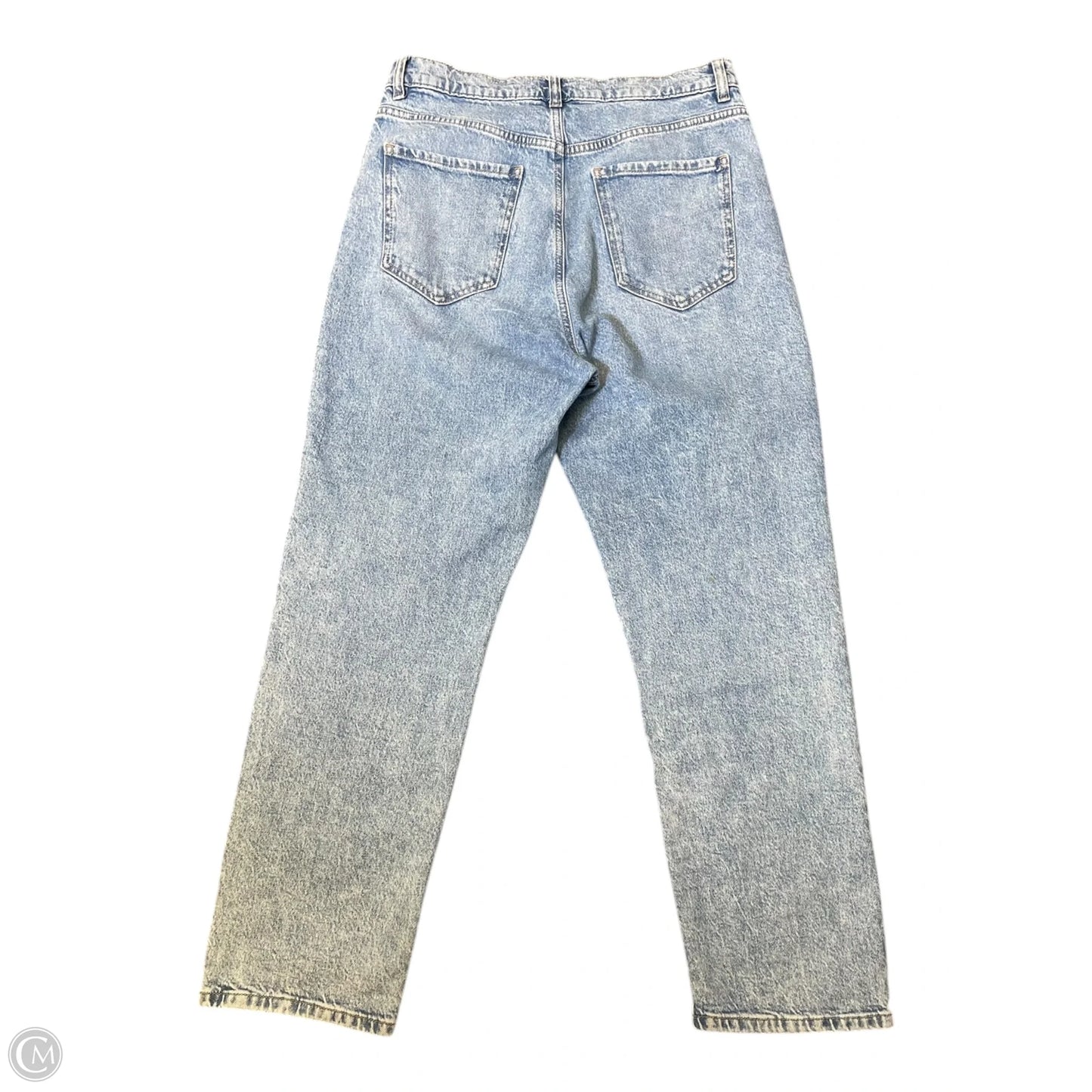 Jeans Straight By Garage In Blue Denim, Size: 12
