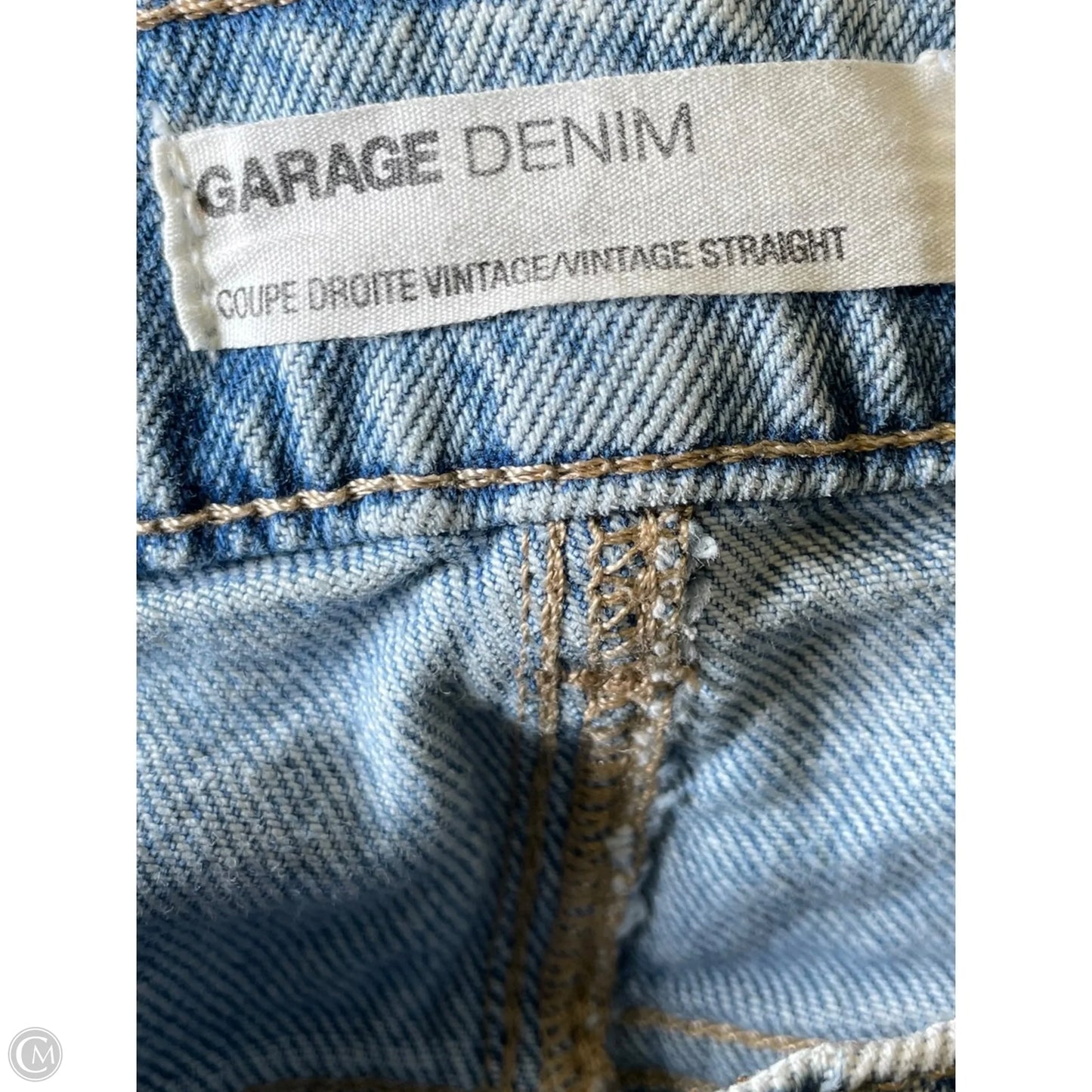 Jeans Straight By Garage In Blue Denim, Size: 12