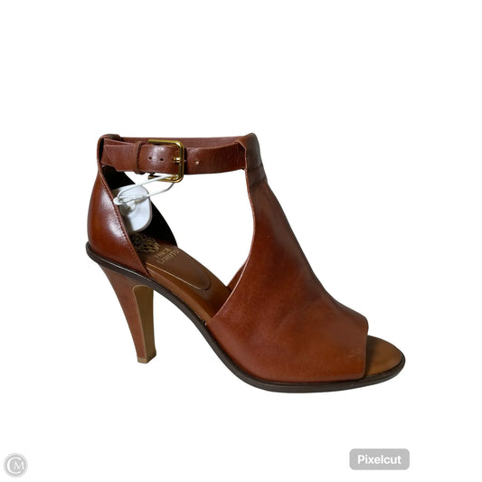Sandals Heels Kitten By Vince Camuto In Brown, Size: 10