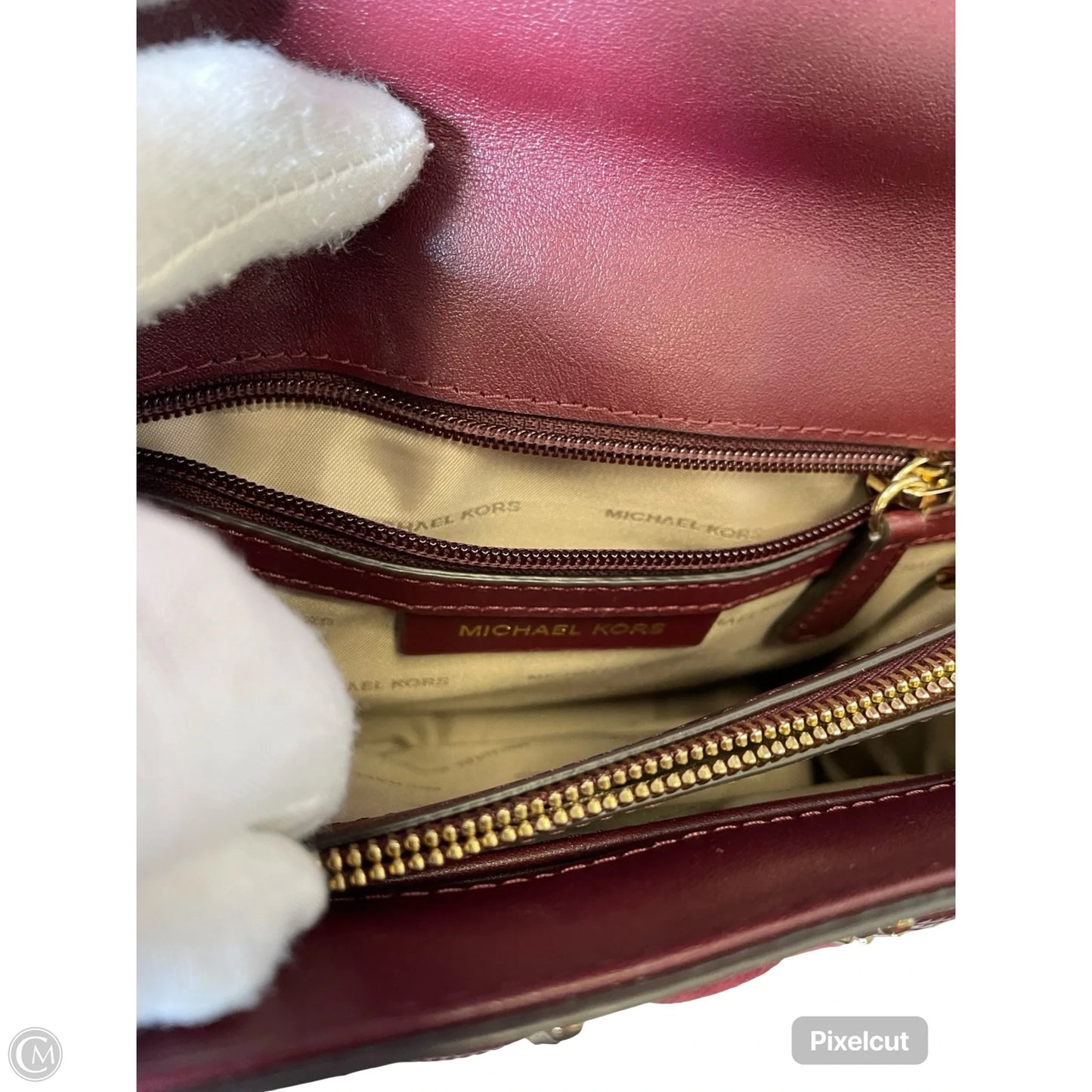 Crossbody Designer By Michael Kors, Size: Medium