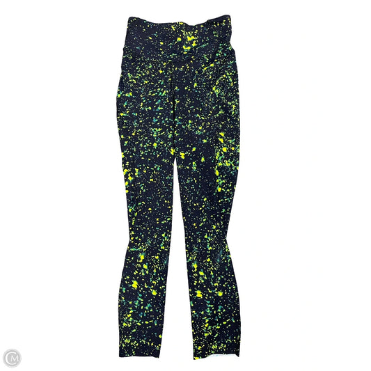 Athletic Leggings By Lululemon In Black & Green, Size: 2