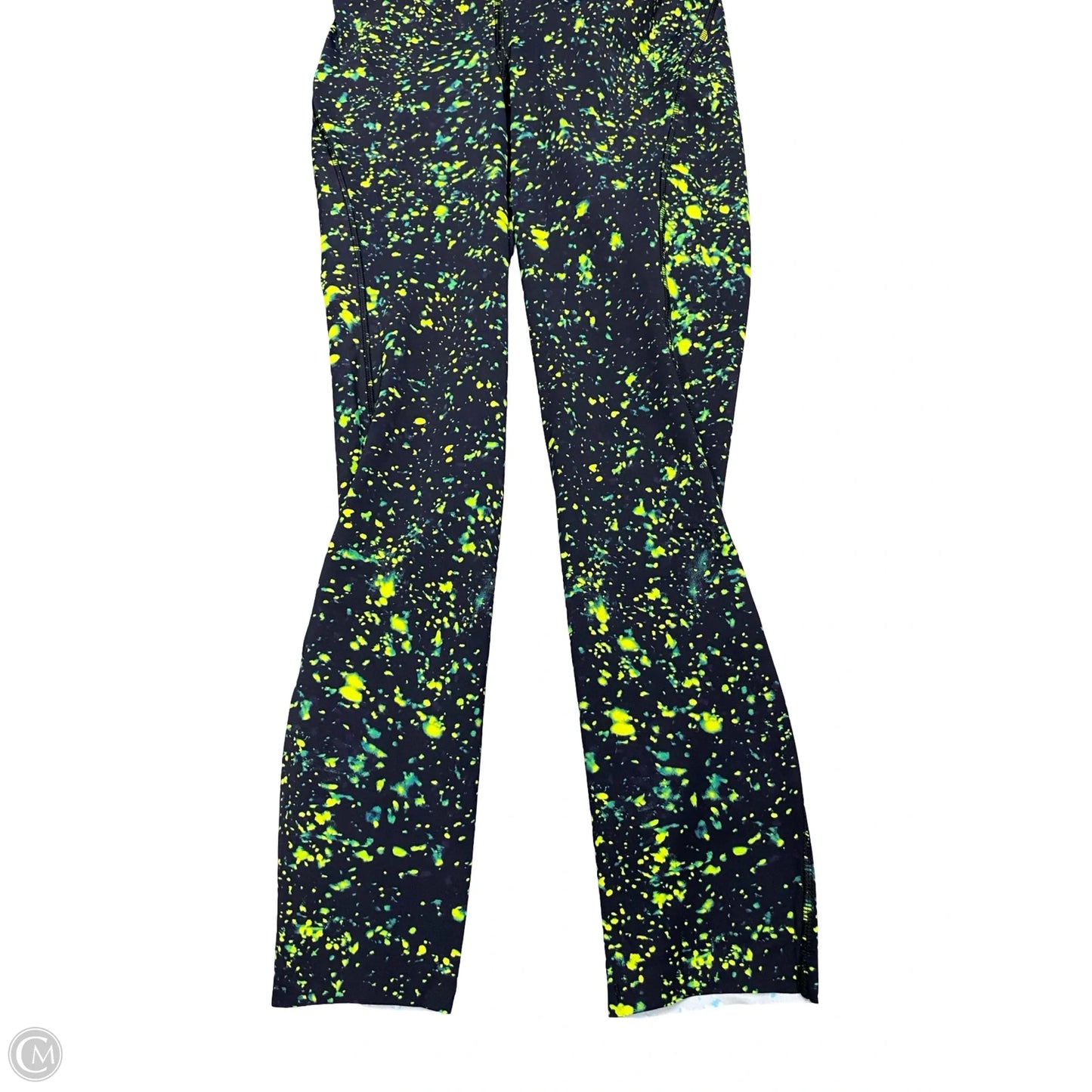 Athletic Leggings By Lululemon In Black & Green, Size: 2