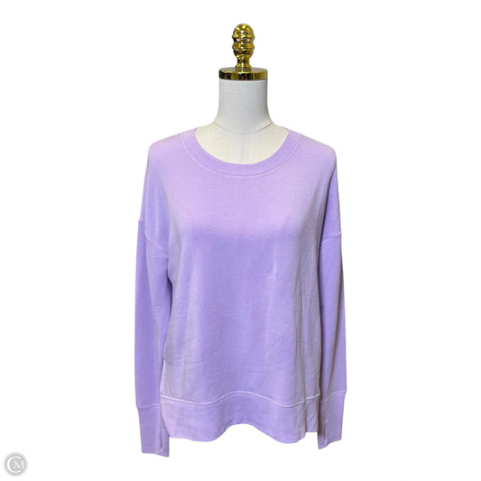 Athletic Sweatshirt Crewneck By Athleta In Purple, Size: Xs