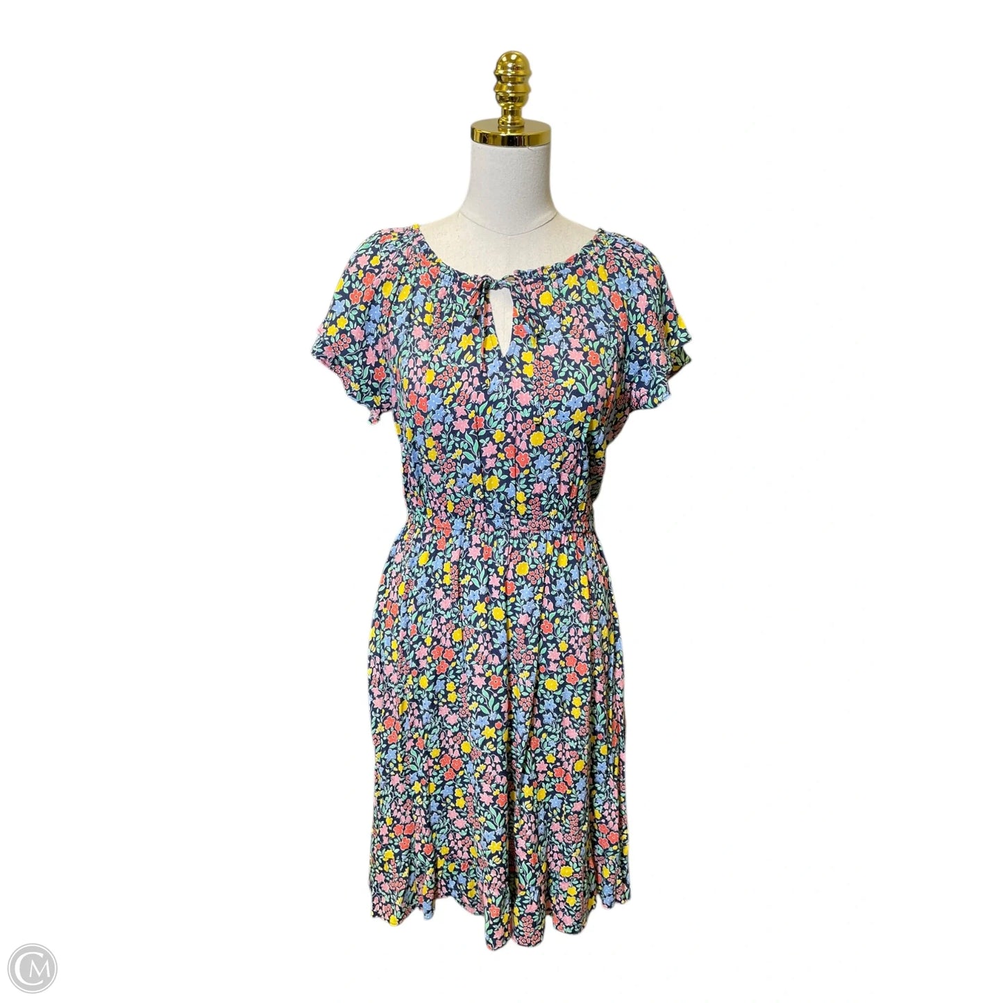 Dress Casual Midi By Talbots In Floral Print, Size: 6