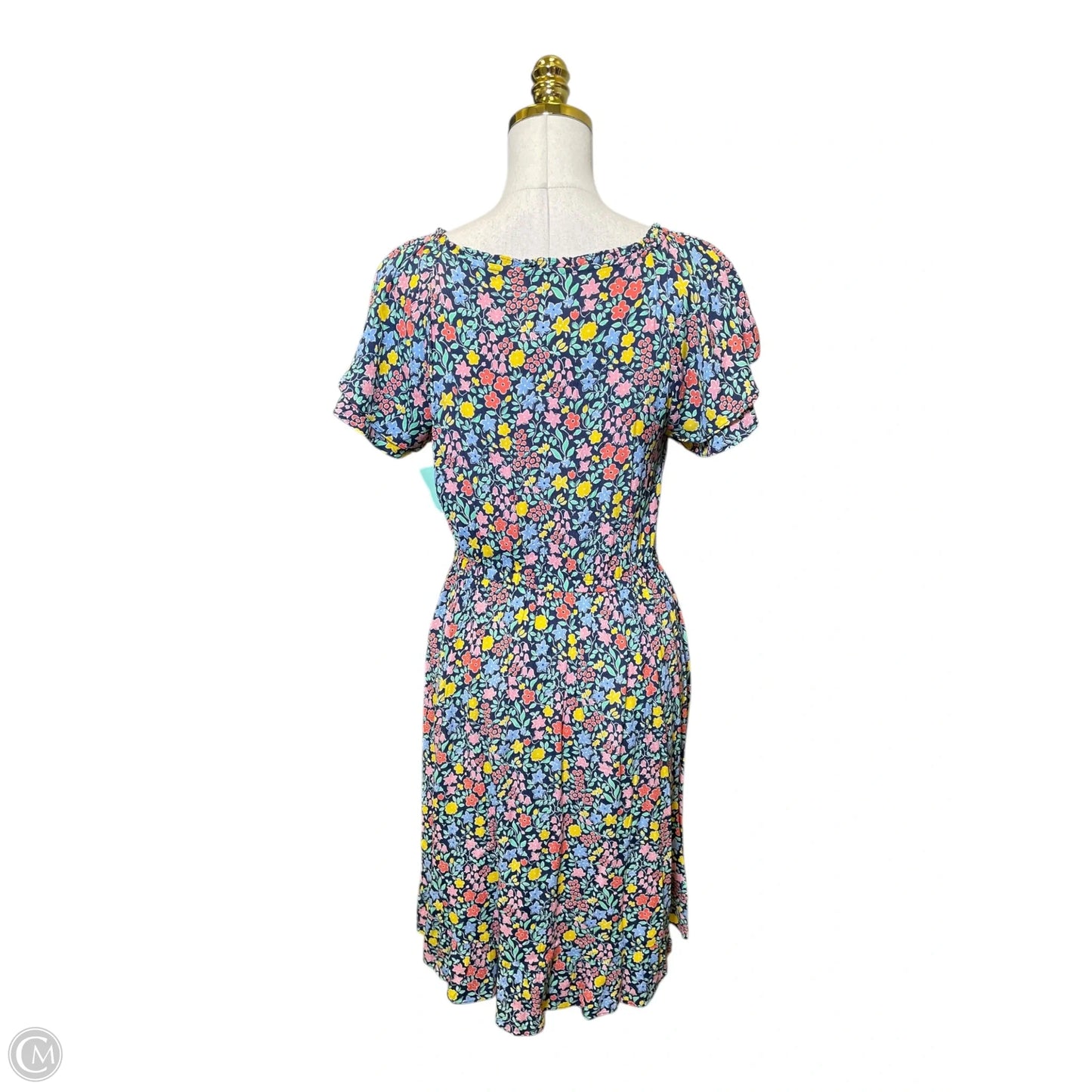 Dress Casual Midi By Talbots In Floral Print, Size: 6