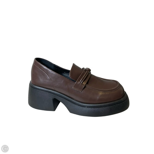 Shoes Heels Platform By Clothes Mentor In Brown, Size: 10