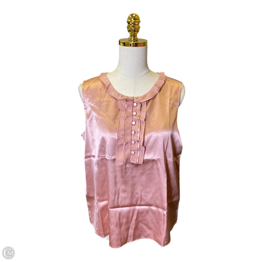 Blouse Sleeveless By Talbots In Pink, Size: 12
