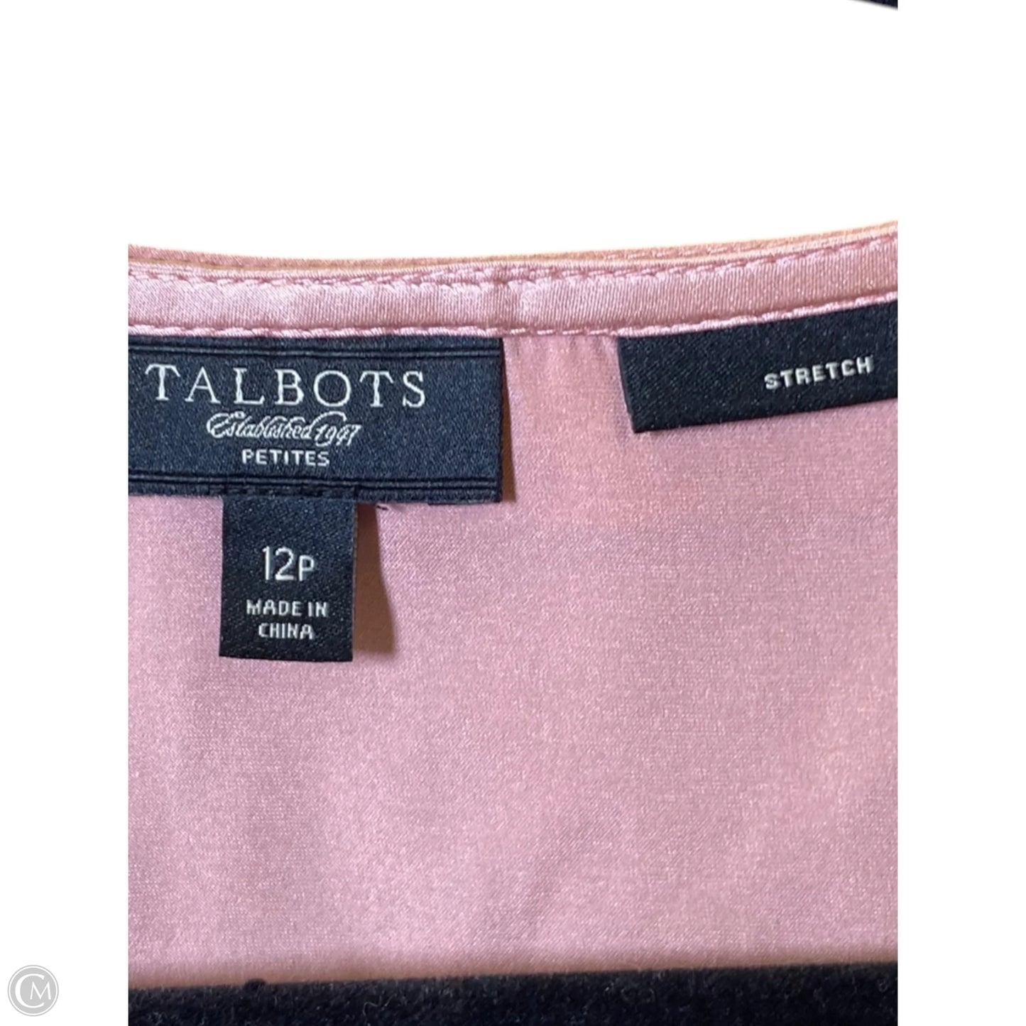 Blouse Sleeveless By Talbots In Pink, Size: 12