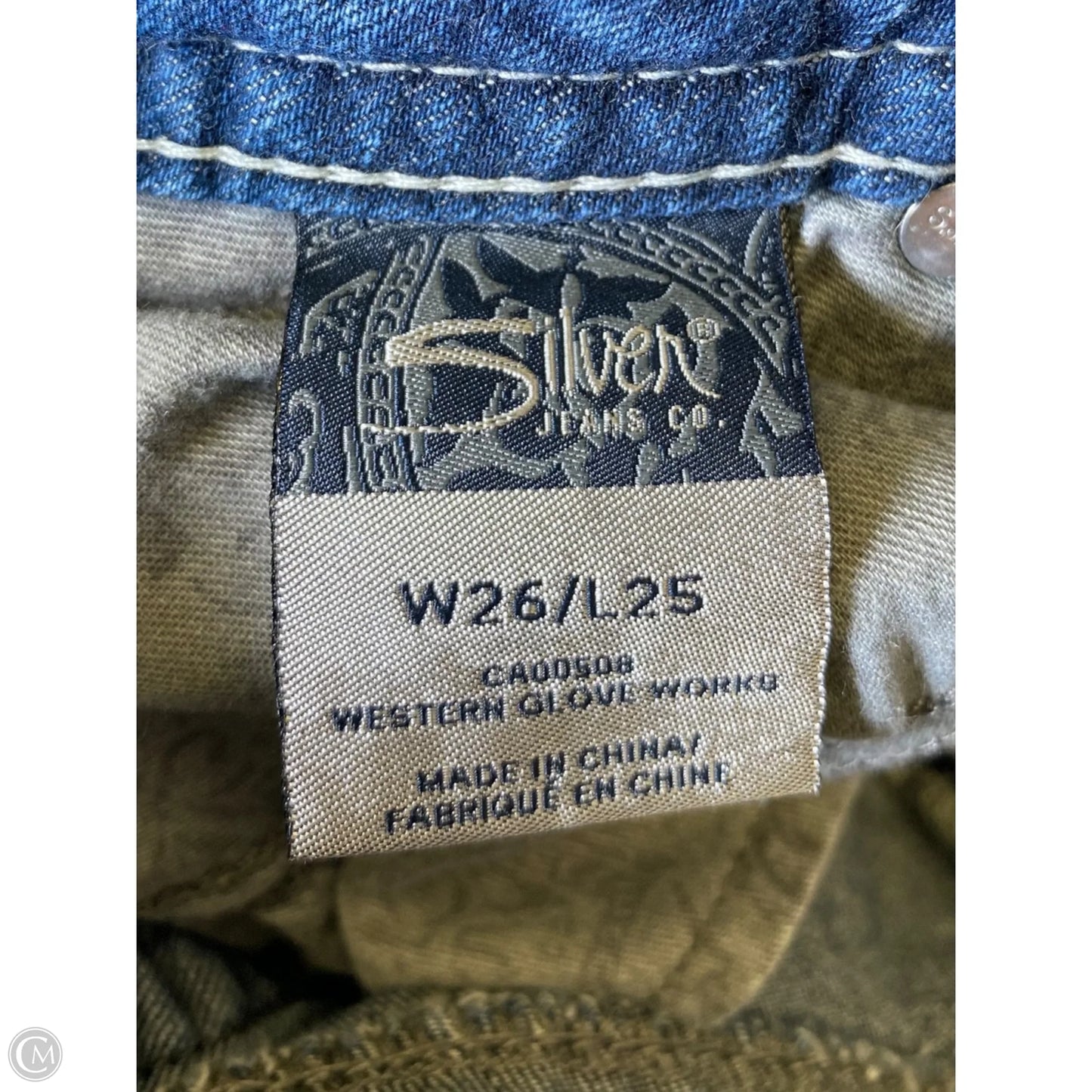 Jeans Boot Cut By Silver In Blue Denim, Size: 2