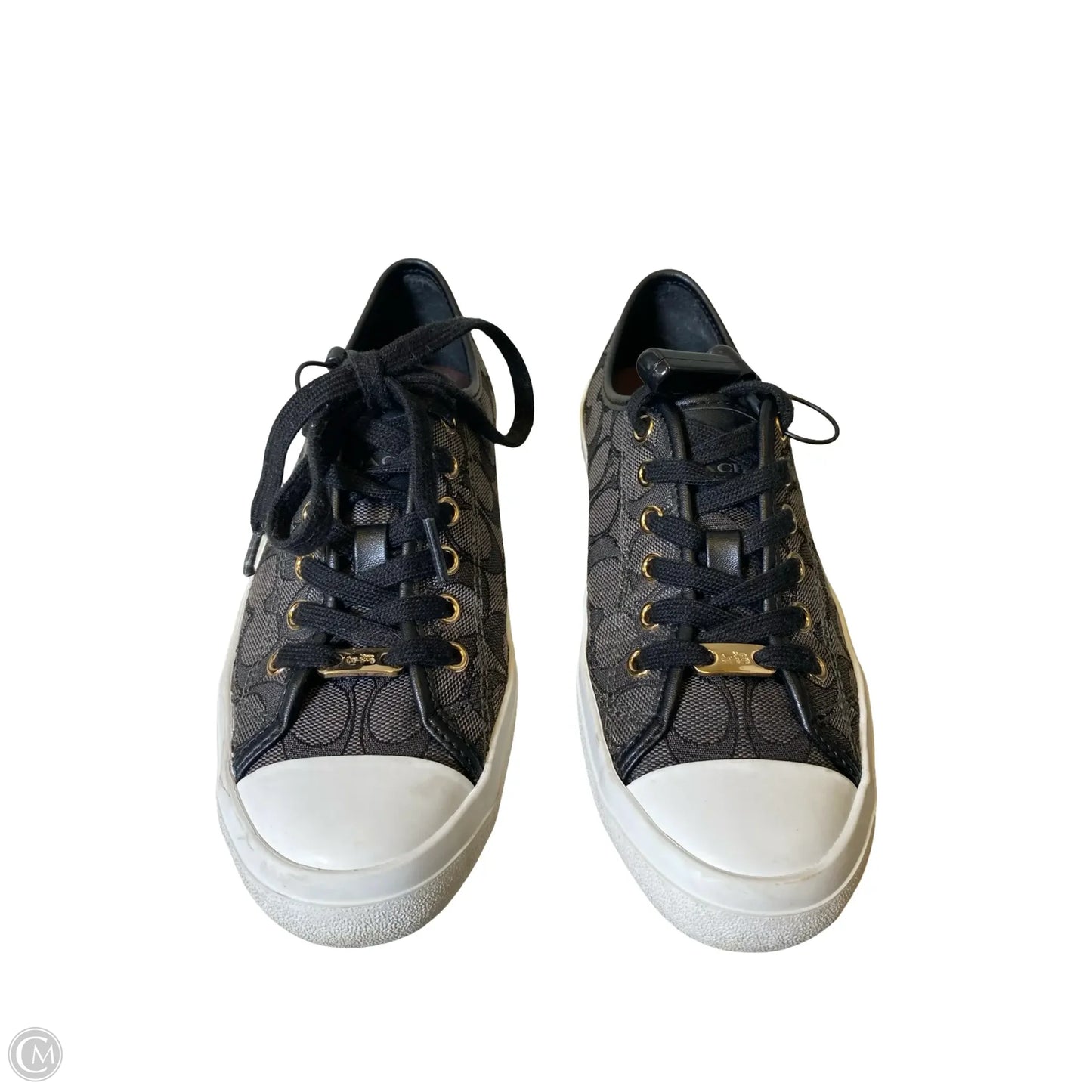 Shoes Sneakers By Coach In Black & Grey, Size: 7.5