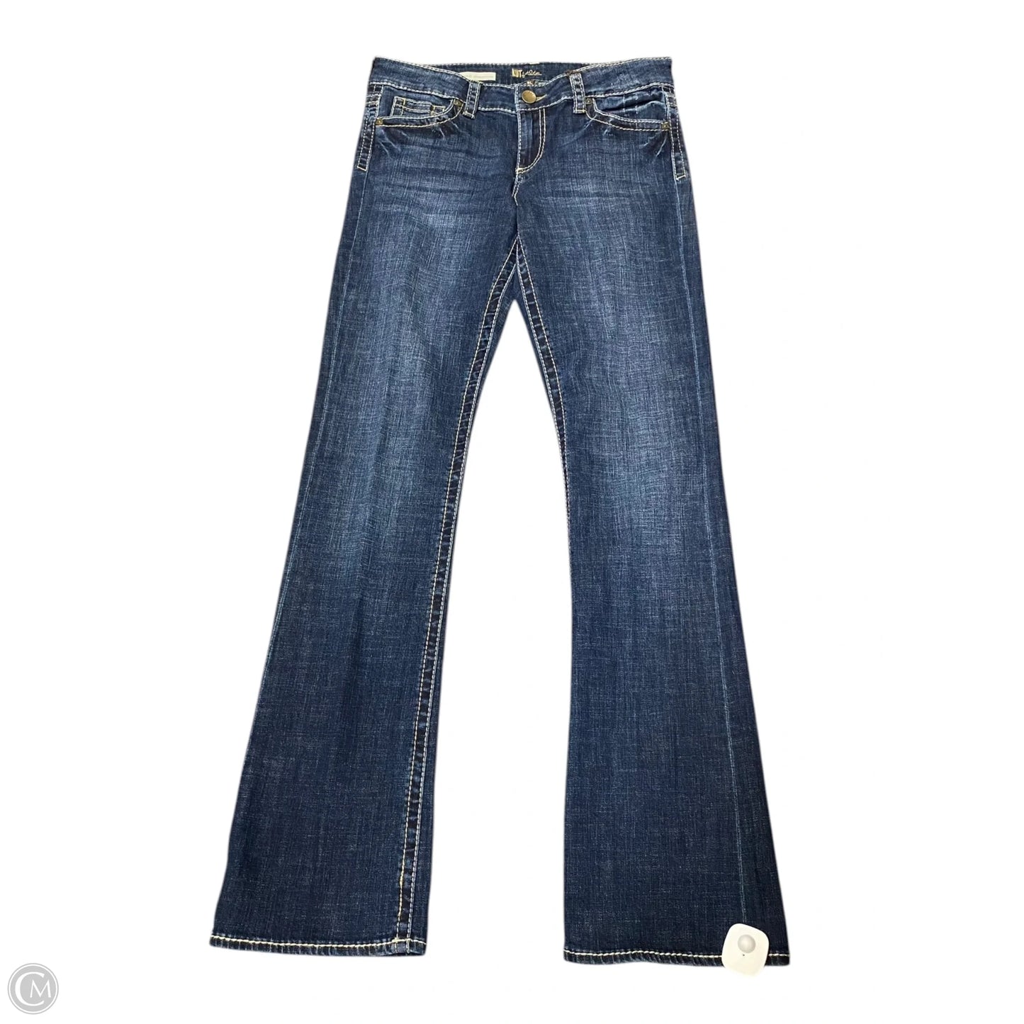 Jeans Boot Cut By Kut In Blue Denim, Size: 8