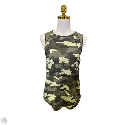 Athletic Top Short Sleeve By Lululemon In Green, Size: 6