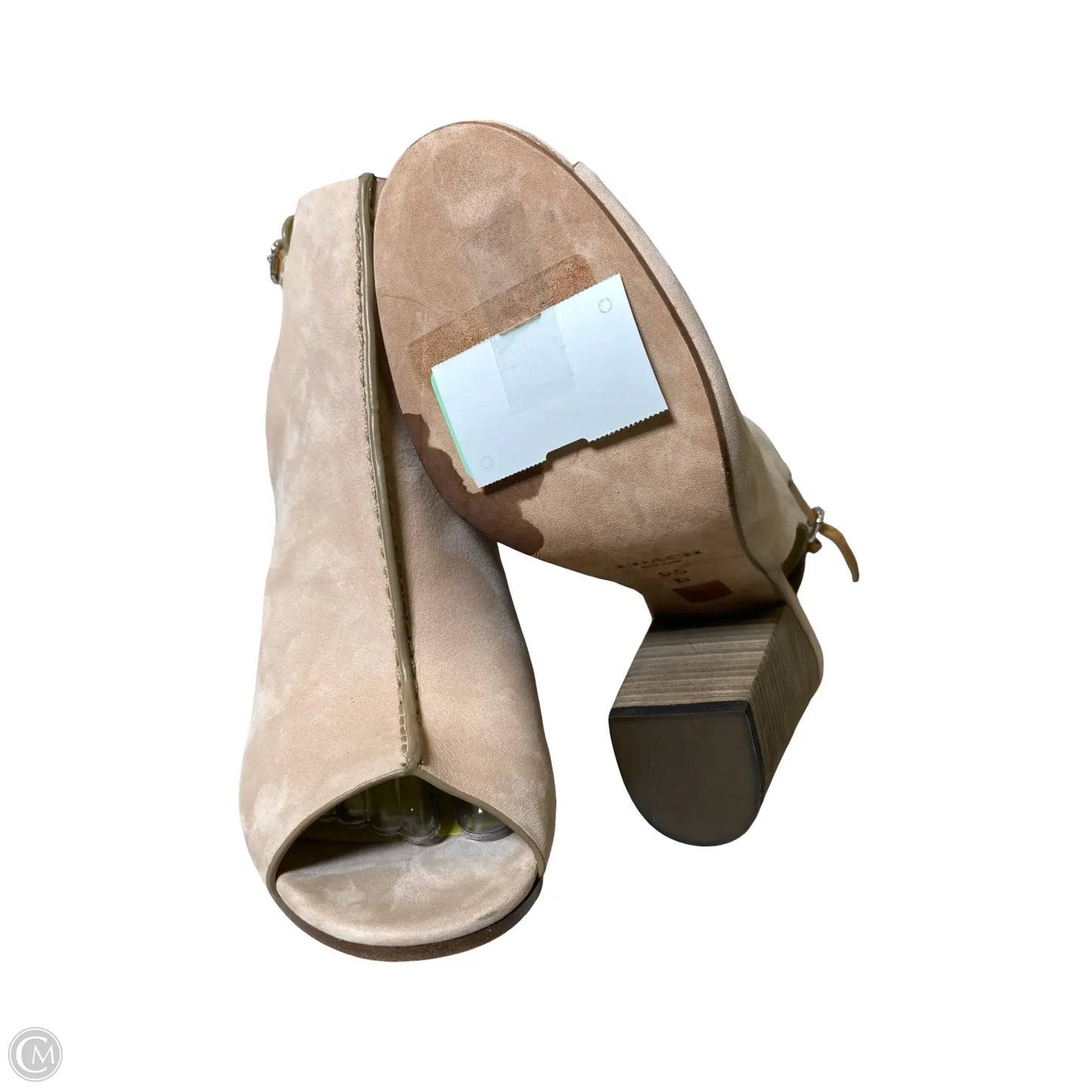 Shoes Designer By Coach In Green & Tan, Size: 9.5
