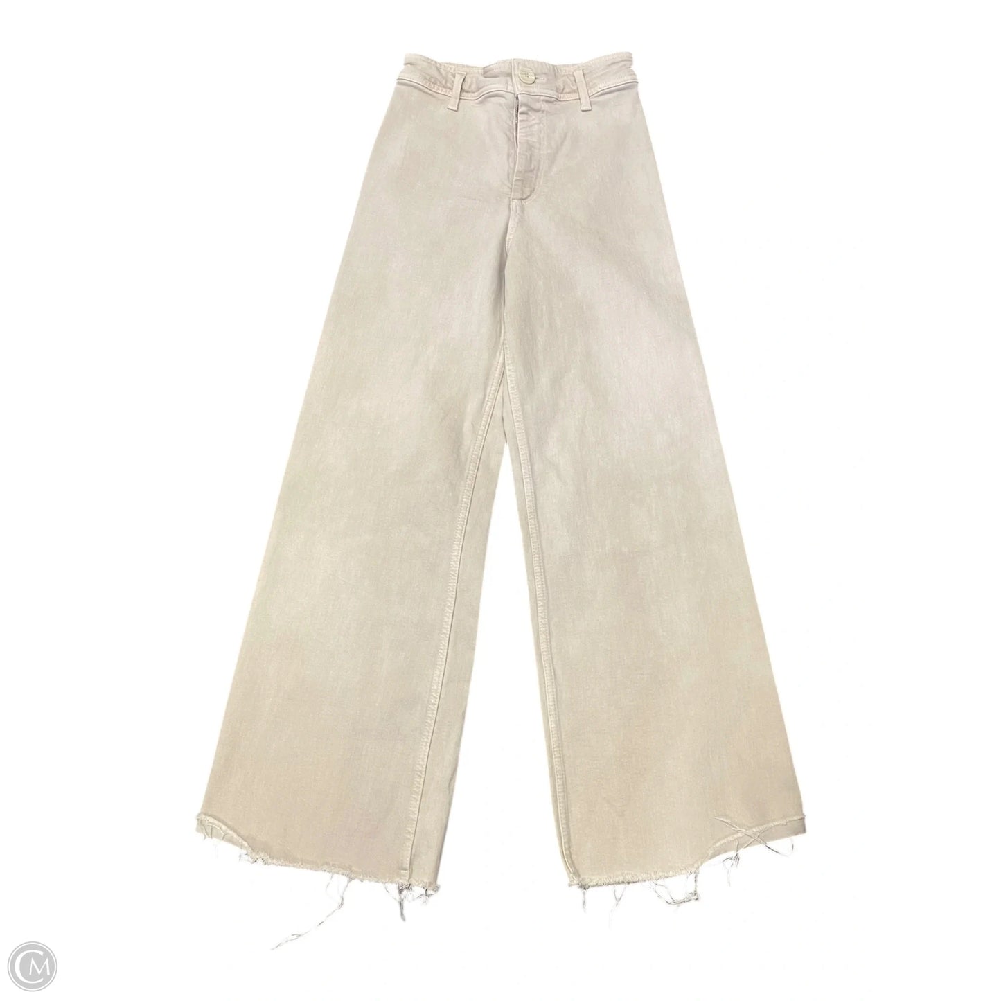 Pants Wide Leg By Zara In Beige, Size: 2
