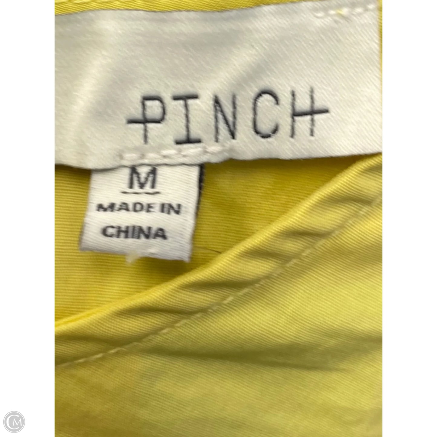Blouse Short Sleeve By Pinch In Yellow, Size: M
