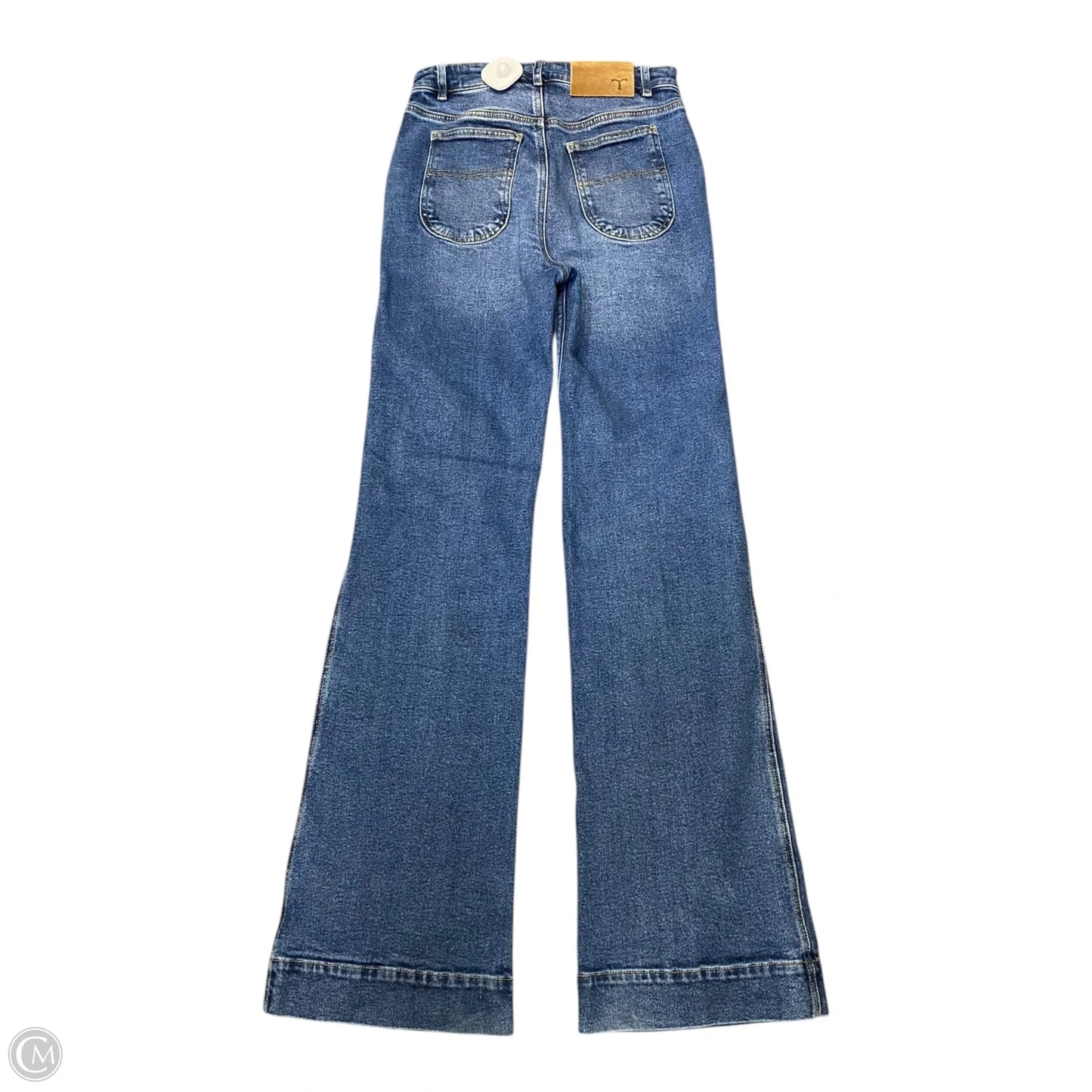 Jeans Wide Leg By Clothes Mentor In Blue Denim, Size: 2