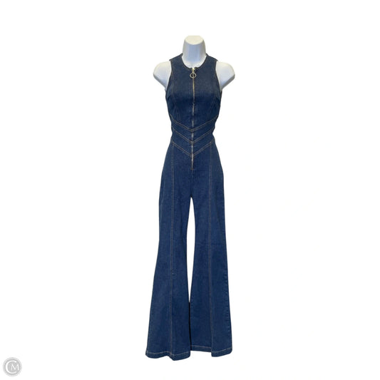Jumpsuit By Clothes Mentor In Blue Denim, Size: Xs